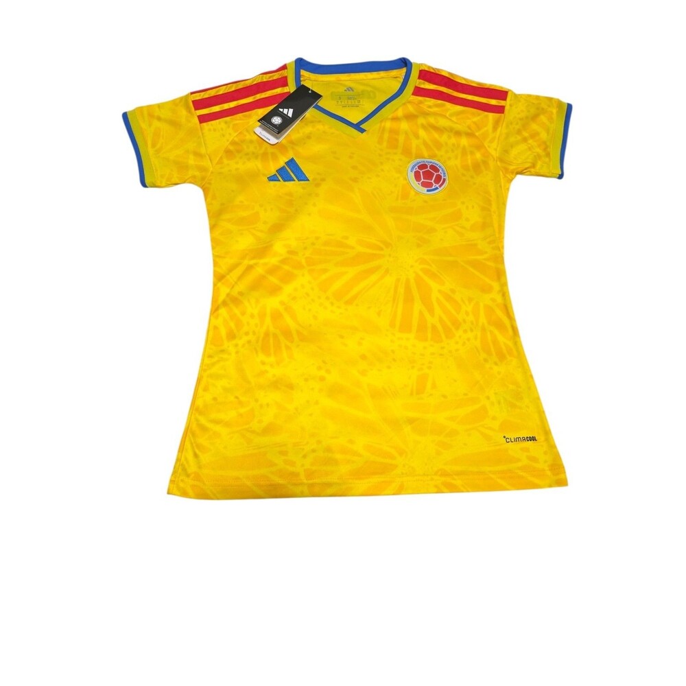 Small WOMEN Adidas Colombia Home Jersey FIFA Futbol Soccer Jersey 2025/2026 - Picture 1 of 6